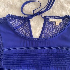 Silky purple hardly worn Anthropologie top size S